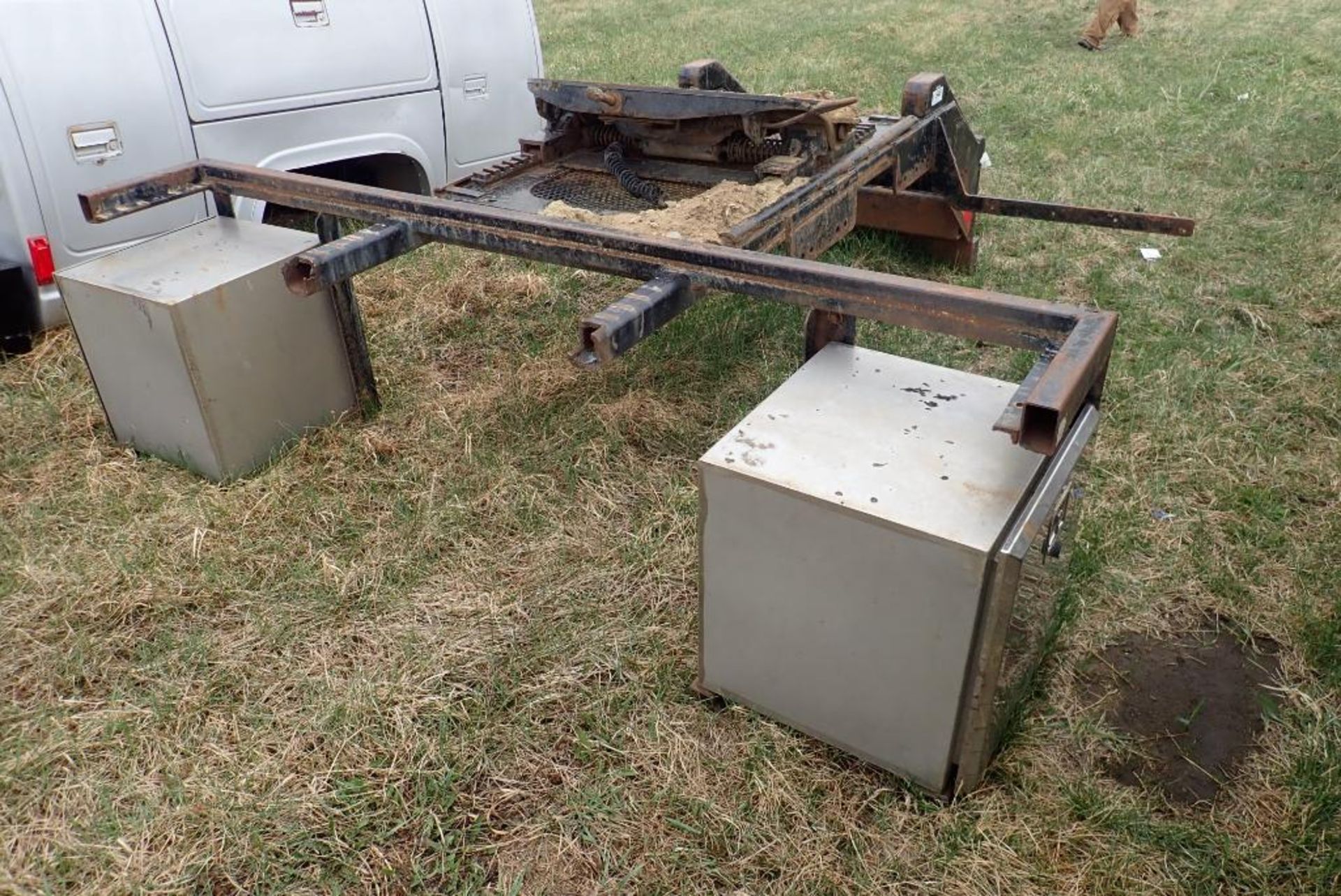 Frame w/ 5th-Wheel Hitch and Tool Boxes. - Image 2 of 2