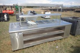 Lot of Stainless Steel 102"x42" Steam Table, Toledo Scale and Stainless Steel Hood.