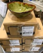 5 CASE OF DUDSON HARVEST GREEN DEEP BOWL 6 3/8" - 6/CASE, MADE IN ENGLAND