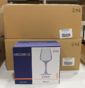 2 CASES OF ARCOROC C9515 LINEAL 15 OZ. WINE GLASS BY ARC CARDINAL, MADE IN FRANCE - 24/CASE - NEW