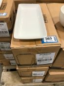 3 CASES OF DUDSON GEOMETRIX RECTANGLE CHEF'S TRAY 10 5/8" - 8/CASE, MADE IN ENGLAND