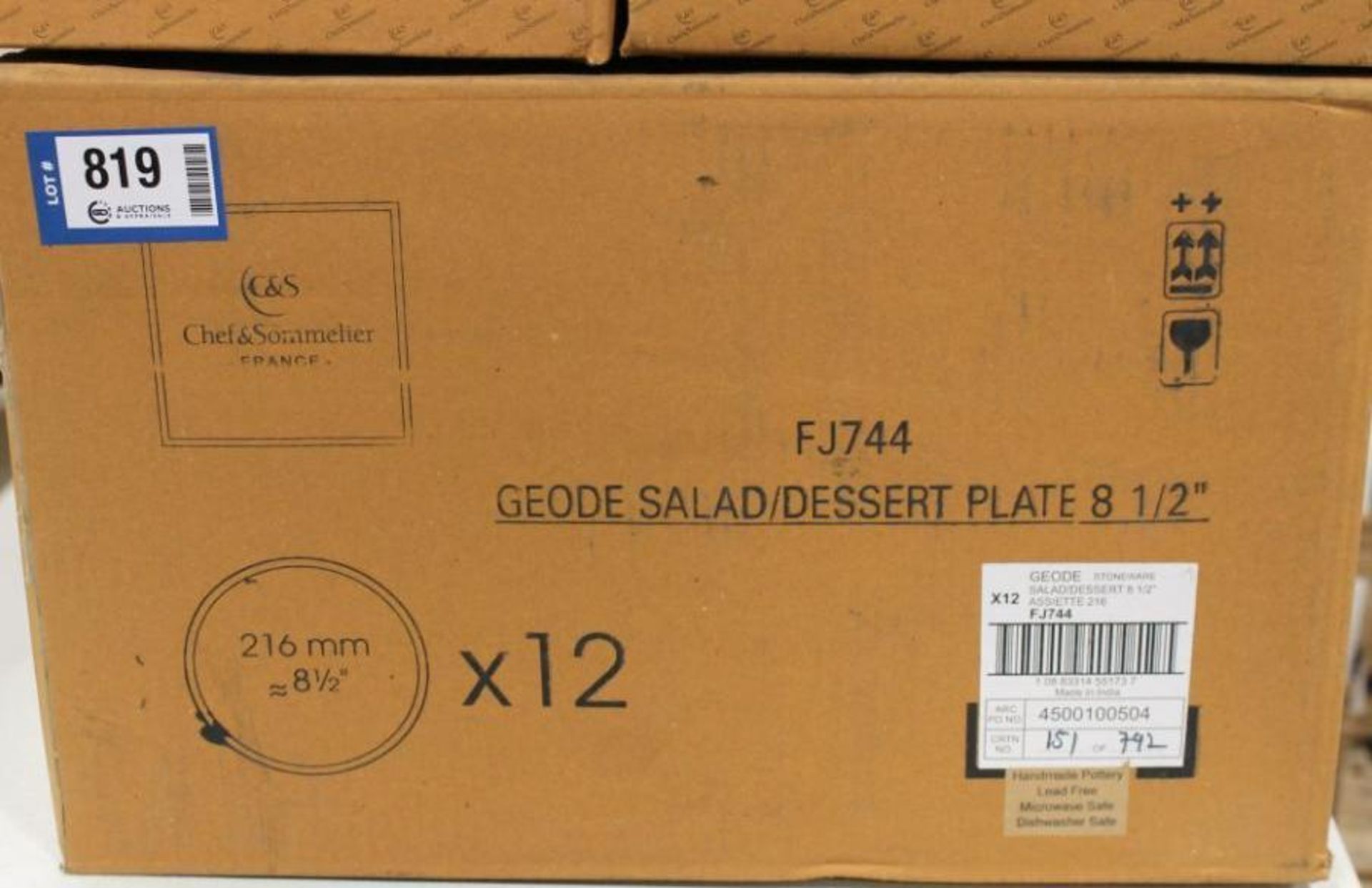 4 CASES OF CHEF & SOMMELIER FJ744 GEODE 8.5" SALAD/DESSERT PLATE - 12 PER CASE - NEW - Image 6 of 6
