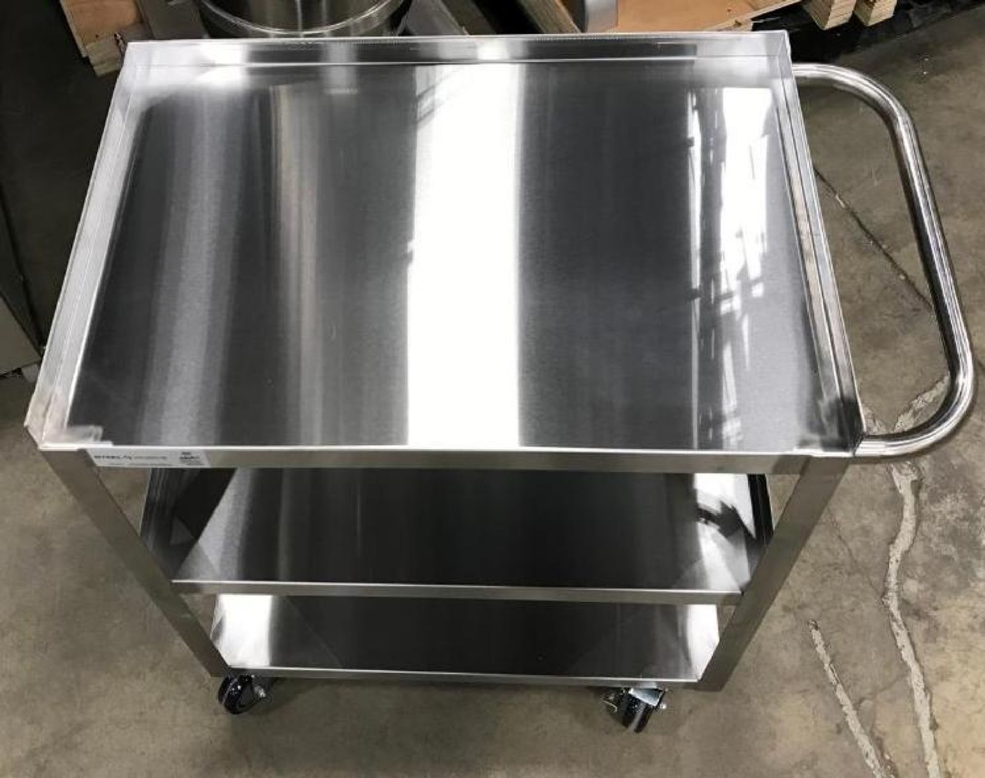 WELDED STAINLESS STEEL 3 TIER CART, 120-CART1831WELD - NEW - Image 2 of 5