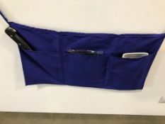 ROYAL BLUE THREE POCKET CHANGE APRON, JOHNSON ROSE 30987 - LOT OF 12 - NEW