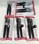 CASE OF 6 SWING-A-WAY EASY CRANK CAN OPENER, FOCUS 6090 - LOT OF 6 - NEW