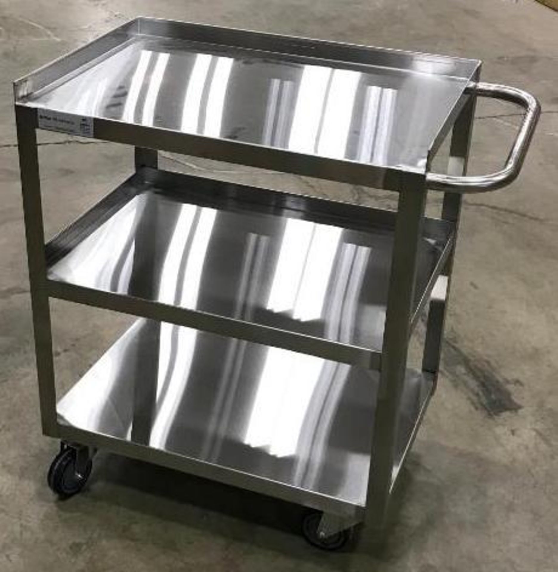 WELDED STAINLESS STEEL 3 TIER CART, 120-CART1831WELD - NEW - Image 5 of 5