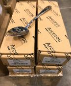2 CASES OF 7-1/8" HEAVY WEIGHT STAINLESS STEEL DESSERT SPOON - ARCOROC T1706 - LOT OF 96 - NEW