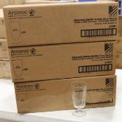 10OZ/300ML EXCALIBUR FOOTED HI BALL GLASSES - LOT OF 72 (3 CASES), ARCOROC J4091 - NEW