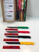 MUNDIAL 4.25" ROUNDED TIP UTILITY KNIFE - LOT OF 12 - 6649-4 1/4 - NEW