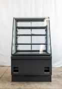 NEW STRUCTURAL CONCEPTS 44'' AMBIENT / DRY MERCHANDISER WITH CURVED GLASS FRONT - MODEL SB4455