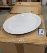 2 CASES OF 10" OVAL NARROW RIM PLATTER, JOHNSON ROSE 90028, 12 PER CASE - NEW