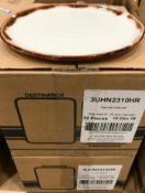 2 CASES OF DUDSON HARVEST NATURAL FLAT PLATE 8" - 12/CASE, MADE IN ENGLAND