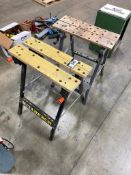 Lot of (2) Foldable Adjustable Clamp Work Tables