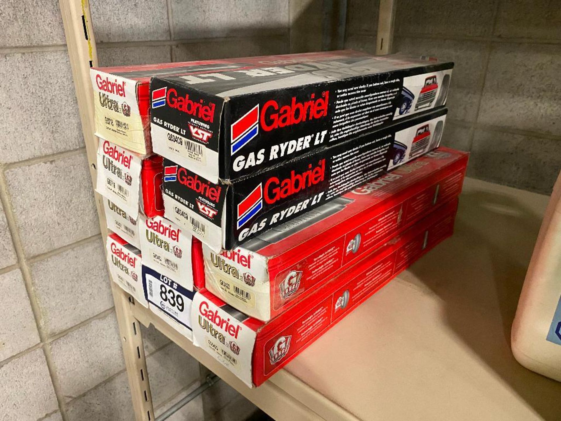 Lot of (10) Asst. Gabriel Gas Shocks