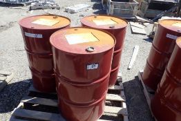 Lot of 3 Mobil DTE 10 Excel 46 Hydraulic Oil 45gal Drums- 3 PARTIALLY FULL.