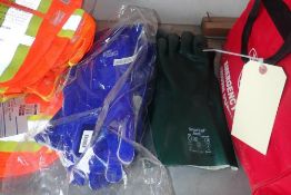 Lot of 4 Pair L/XL Welding Gloves and 2 Pair Snorkel Ansell Rubber Gloves.