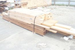 Lot of Approx. 102pcs Asst. Length 2x4 and 2x10 Mixed SPF and Treated Lumber.