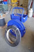 Metal Banding Cart w/ Tools and Spare Roll Banding.