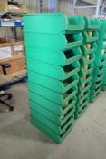 Lot of 15 SSI Schafer Lager -Fix LF 531 Stackable Plastic Parts Bins.