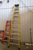 Featherlite Fiberglass/Aluminum 10' Step Ladder.
