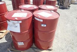 Lot of 4 Mobil DTE 10 Excel 46 Hydraulic Oil 45gal Drums- 3 FULL, 1 EMPTY.