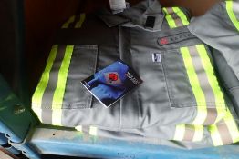 Lot of 3 Pair NFPA 2112 Certified Size 54T Coveralls-NEW, UNUSED.