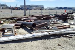 Lot of Asst. Scrap Metal incl. Square Tubing, Pipe, Channel, I-Beam, Stainless Steel Tubing, etc.