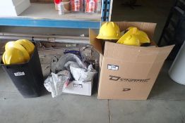 Lot of 21 NEW and USED Hardhats.
