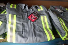 Lot of 3 Pair NFPA 2112 Certified Size 60R Coveralls-NEW, UNUSED.