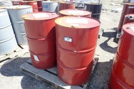 Lot of 3 Mobil DTE 10 Excel 46 Hydraulic Oil 45gal Drums- 3 FULL.