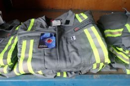 Lot of 5 Pair NFPA 2112 Certified Size 54R Coveralls-NEW, UNUSED.