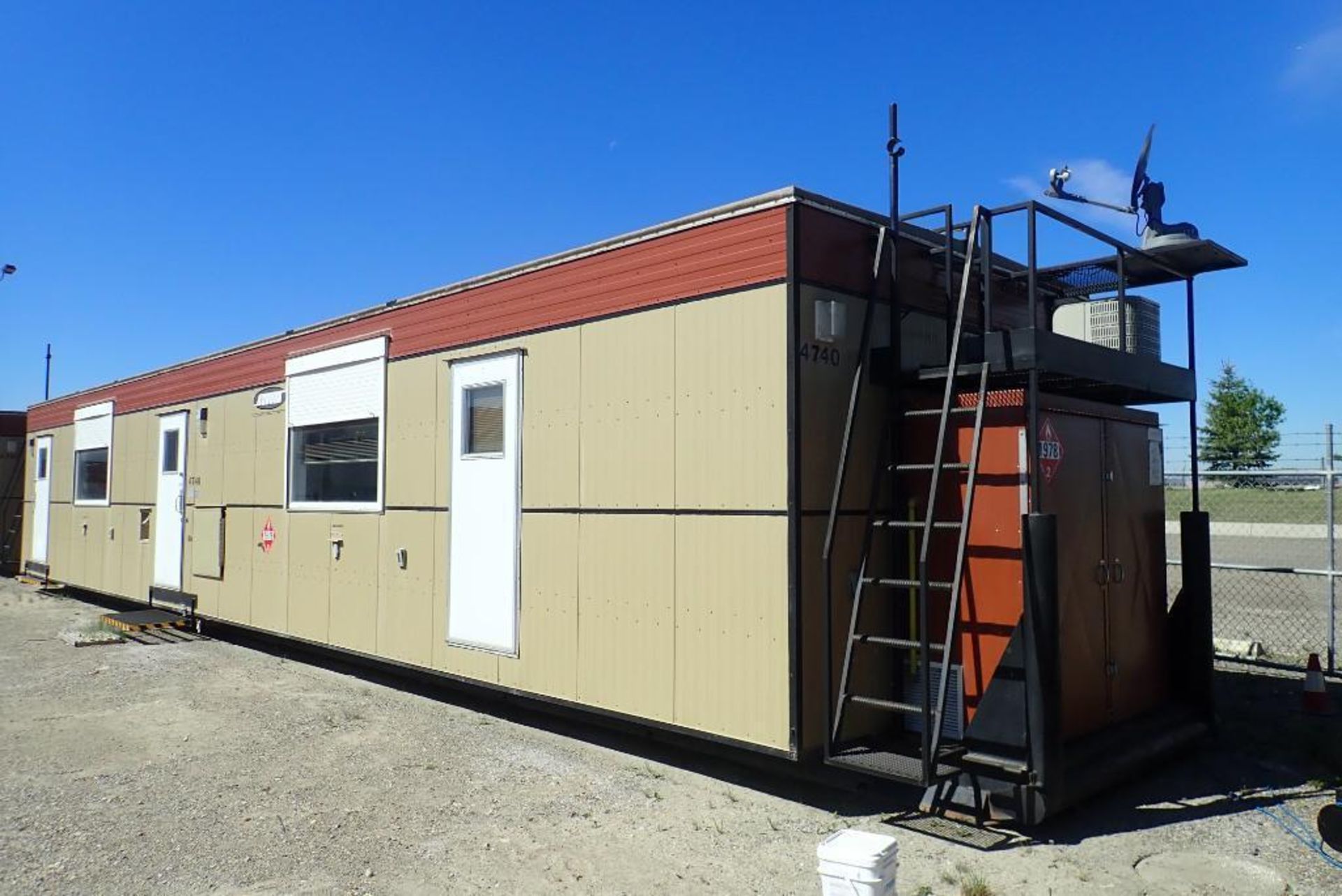 2015 Denille Industries 12'x56' Skidded Rig Manager Shack. SN 1256WS2015044740.