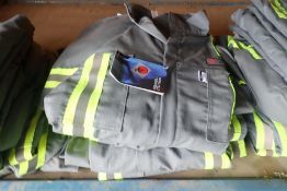 Lot of 5 Pair NFPA 2112 Certified Size 56R Coveralls-NEW, UNUSED.