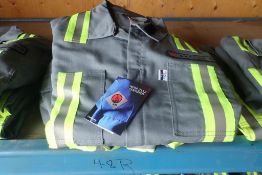 Lot of 3 Pair NFPA 2112 Certified Size 48R Coveralls-NEW, UNUSED.