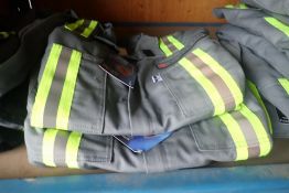 Lot of 2 Pair NFPA 2112 Certified Size 52T Coveralls-NEW, UNUSED.