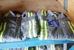 Lot of NFPA 2112 Certified Size 44R and 44T Coveralls-NEW, UNUSED.