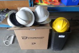 Lot of 21 NEW and USED Hardhats.