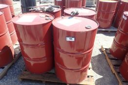 Lot of 4 Mobil DTE 10 Excel 46 Hydraulic Oil 45gal Drums- 2 FULL, 2 EMPTY.