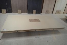 Lot of (2) Sheets 61x121x3/4 MDF and (2) Sheets 61x121x1/2 MDF.