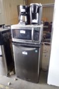 Lot of Danby Bar Fridge, Microwave, Coffee Maker and Keurig Coffee Maker.