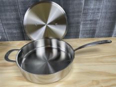 LAGOSTINA COMMERCIAL 3.6QT, 10.5" STAINLESS SAUTE PAN, INDUCTION READY