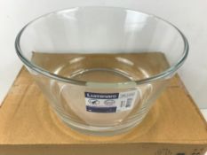 CASE OF ARCOROC L4863 UNISSON 74 OZ. STACKABLE GLASS BOWL - 6/CASE - NEW