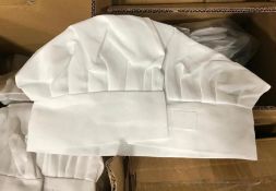 BOX OF APPROX 50. WHITE CHEF HATS - JOHNSON ROSE 30964