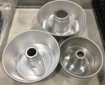 AMCO 10", 9.25" & 7.5" ALUMINUM TUBE CAKE PAN