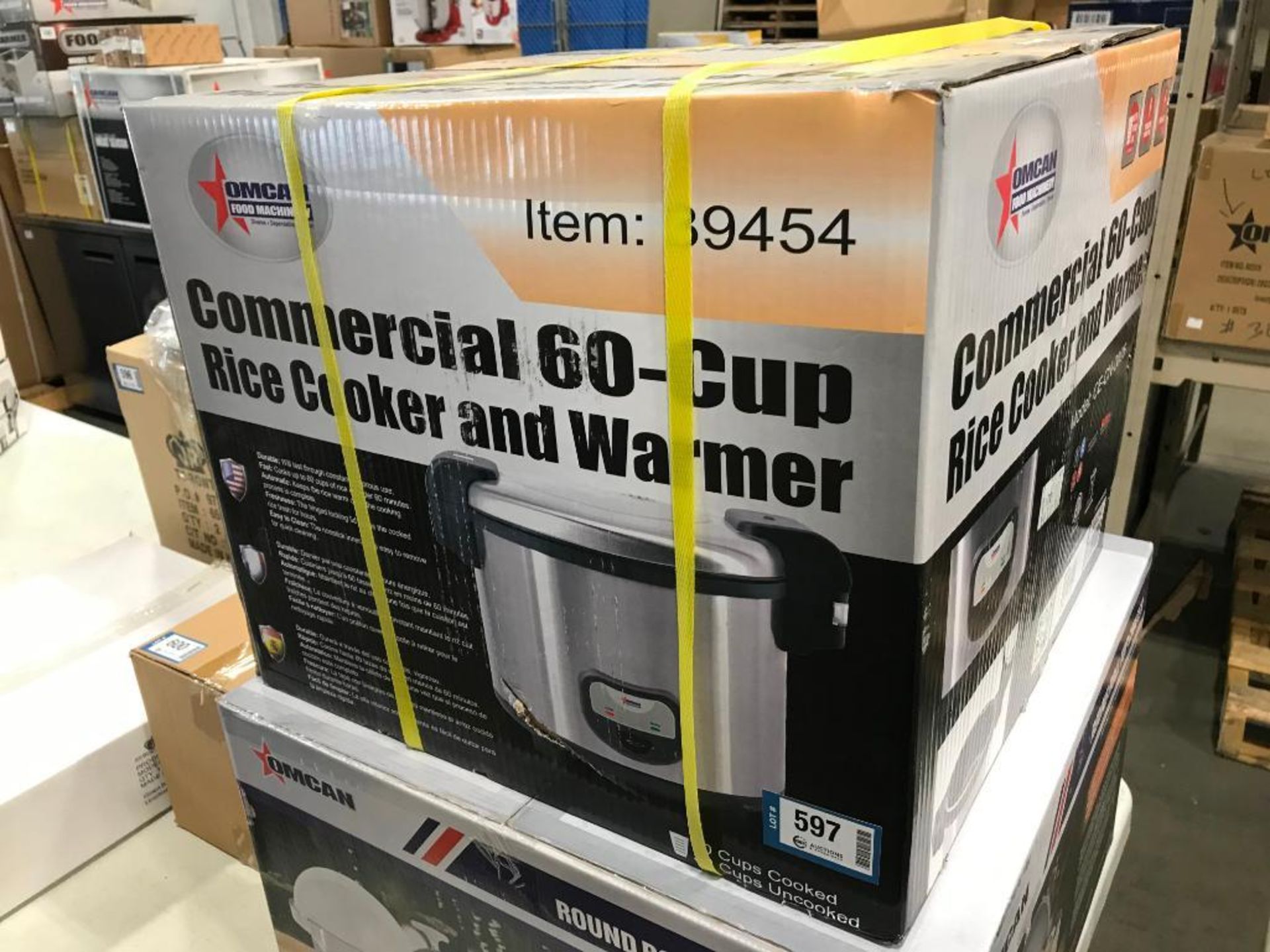60 CUP COMMERCIAL RICE COOKER/WARMER, OMCAN 39454 - NEW - Image 5 of 5