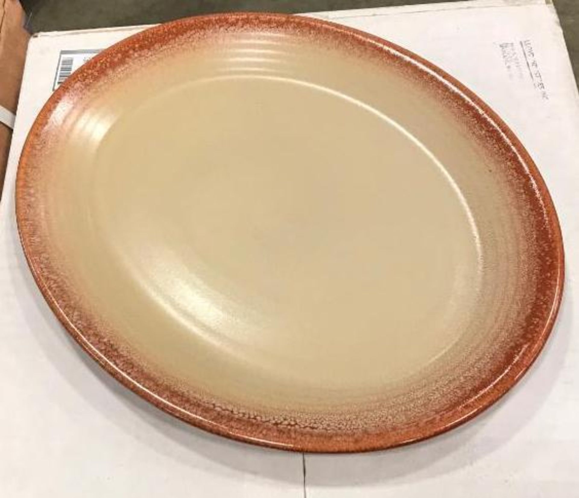 2 CASES OF DUDSON TERRACOTTA & SAND 11 1/4" OVAL PLATE - 12/CASE, MADE IN ENGLAND - Image 2 of 5