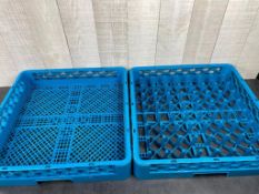 CARLISLE FLAT CUTLERY AND GENERAL USE DISHWASHER RACKS - LOT OF 2 PIECES