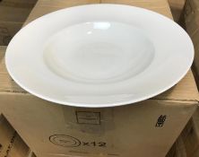 CHEF & SOMMELIER INFINITY BONE CHINA 12" PASTA BOWLS - LOT OF 24