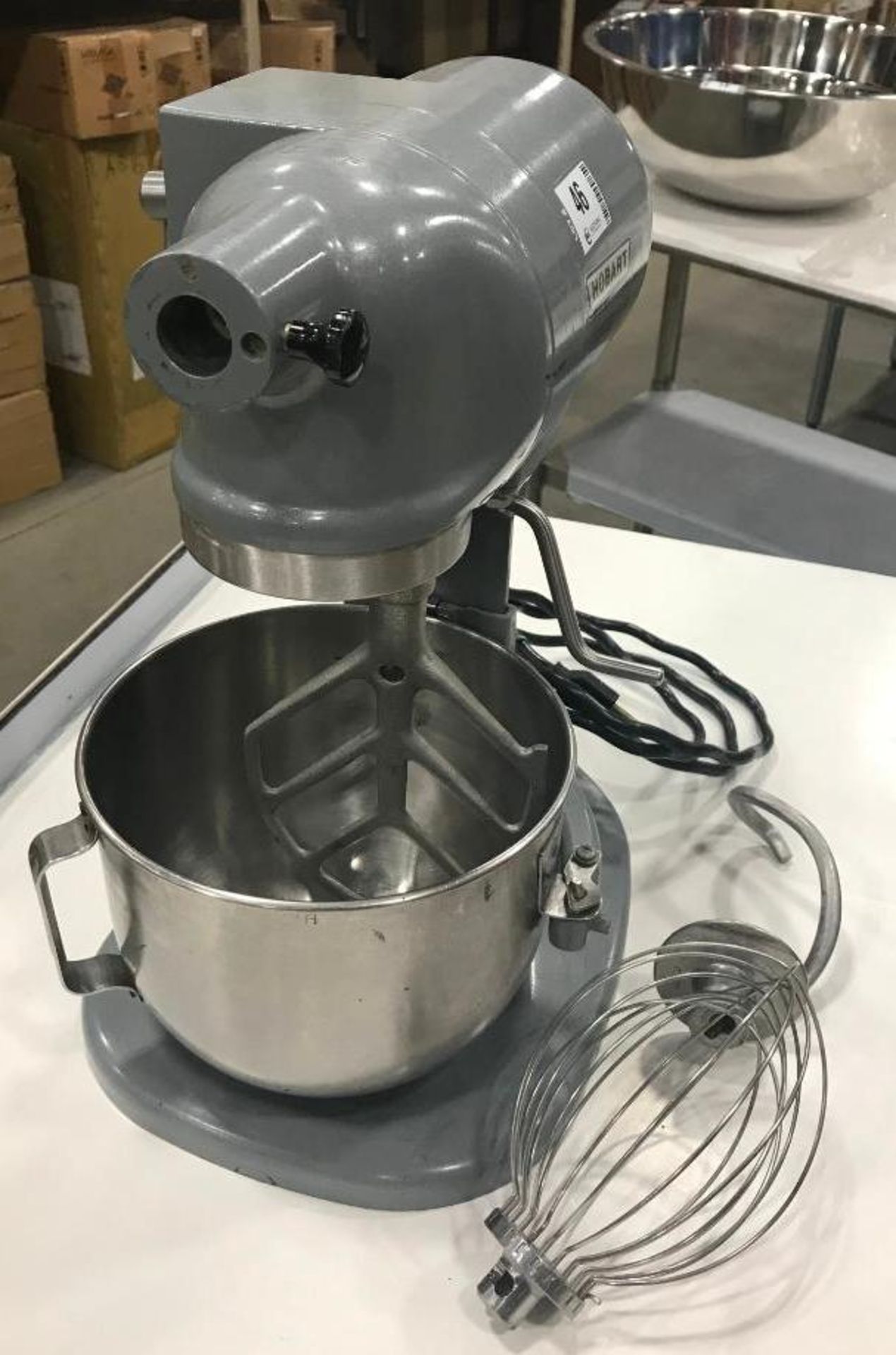 HOBART N50 5QT MIXER WITH HOOK, WHIP, PADDLE - Image 6 of 9