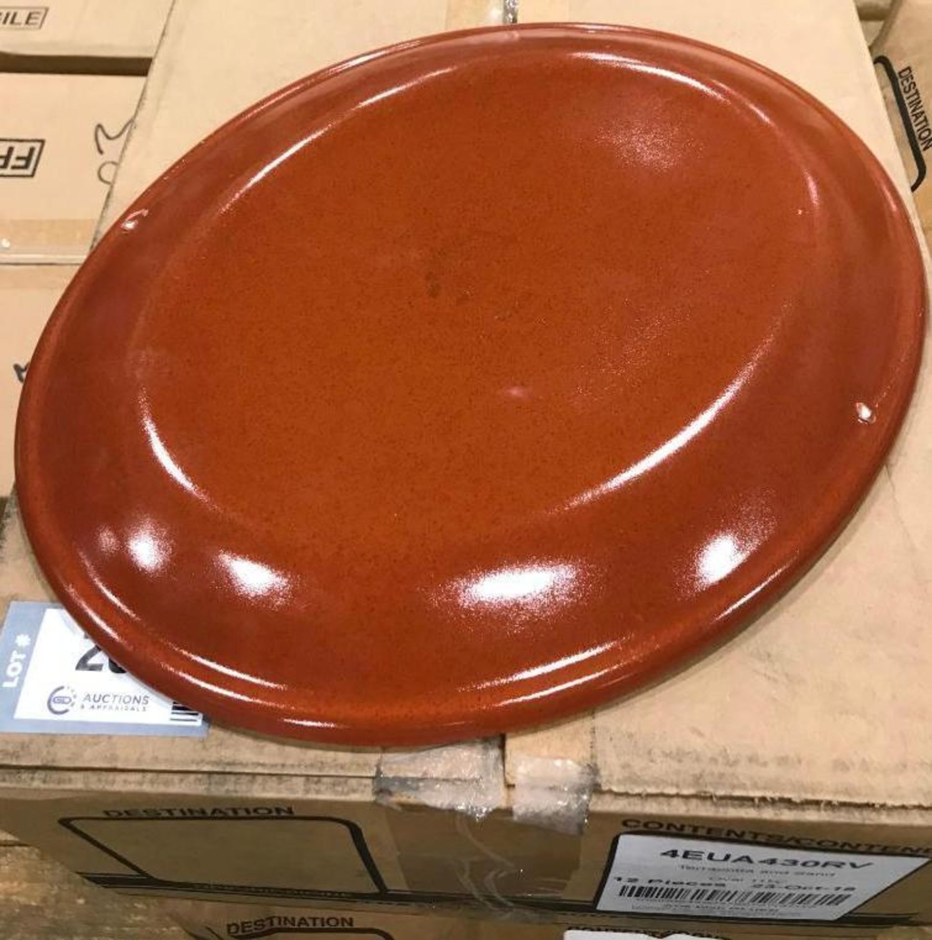 2 CASES OF DUDSON TERRACOTTA & SAND 11 1/4" OVAL PLATE - 12/CASE, MADE IN ENGLAND - Image 4 of 5
